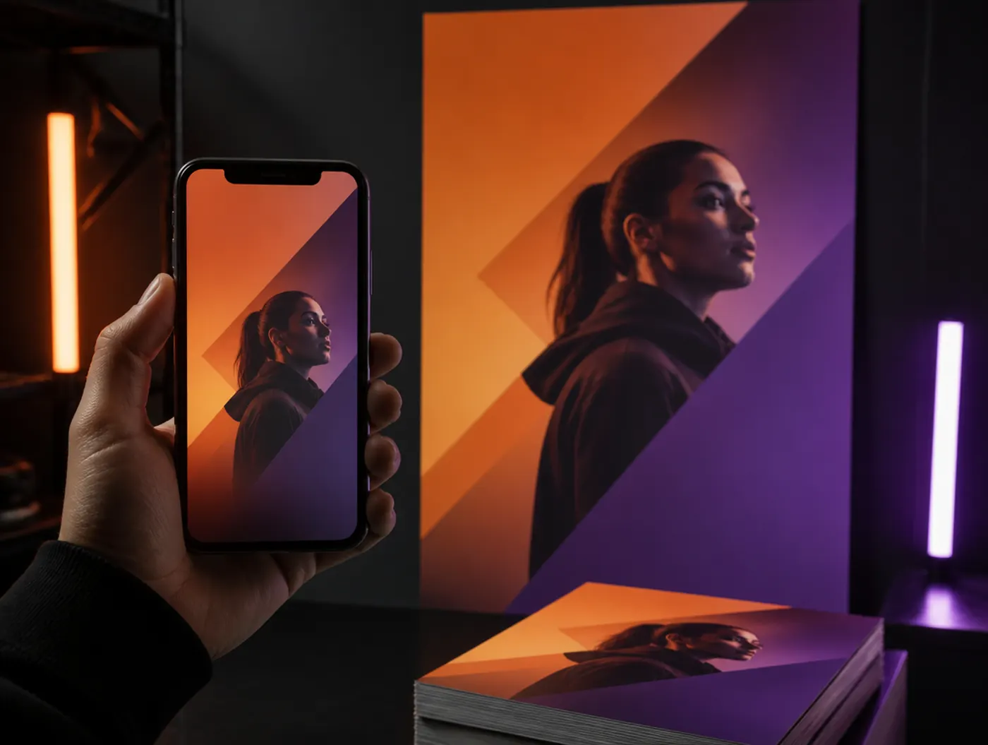 Campaign poster and phone ad